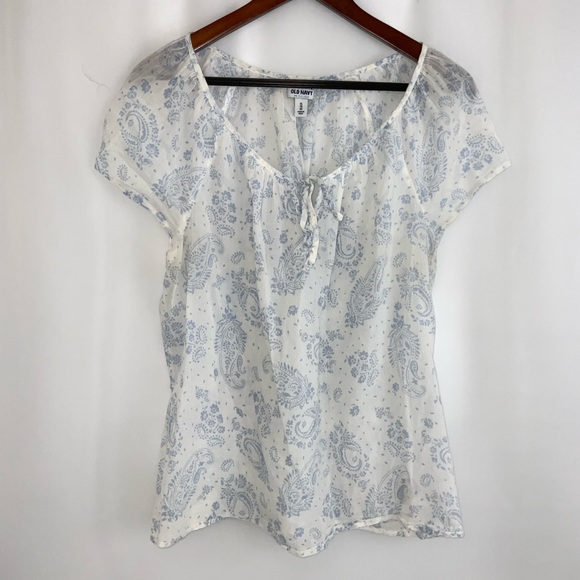 Women’s Old Navy Paisley Design Top Size XL - Picture 1 of 5